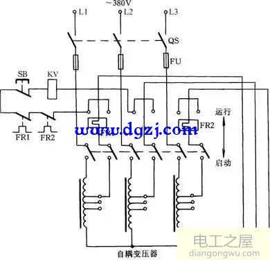电机降压启动接线图及电机降压启动接线方法
